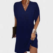 Helena - Vestido Elegante com Mangas Abertas