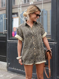 Nonette™ |  Vestido-camisa com estampa de leopardo
