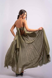 Amália Rodrigues | O Vestido Longo em Lyocell que Faz Cada Entrada uma Obra de Arte