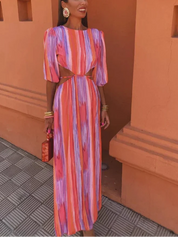 SOLA | Vestido elegante com costas abertas para Mulher
