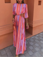 SOLA | Vestido elegante com costas abertas para Mulher