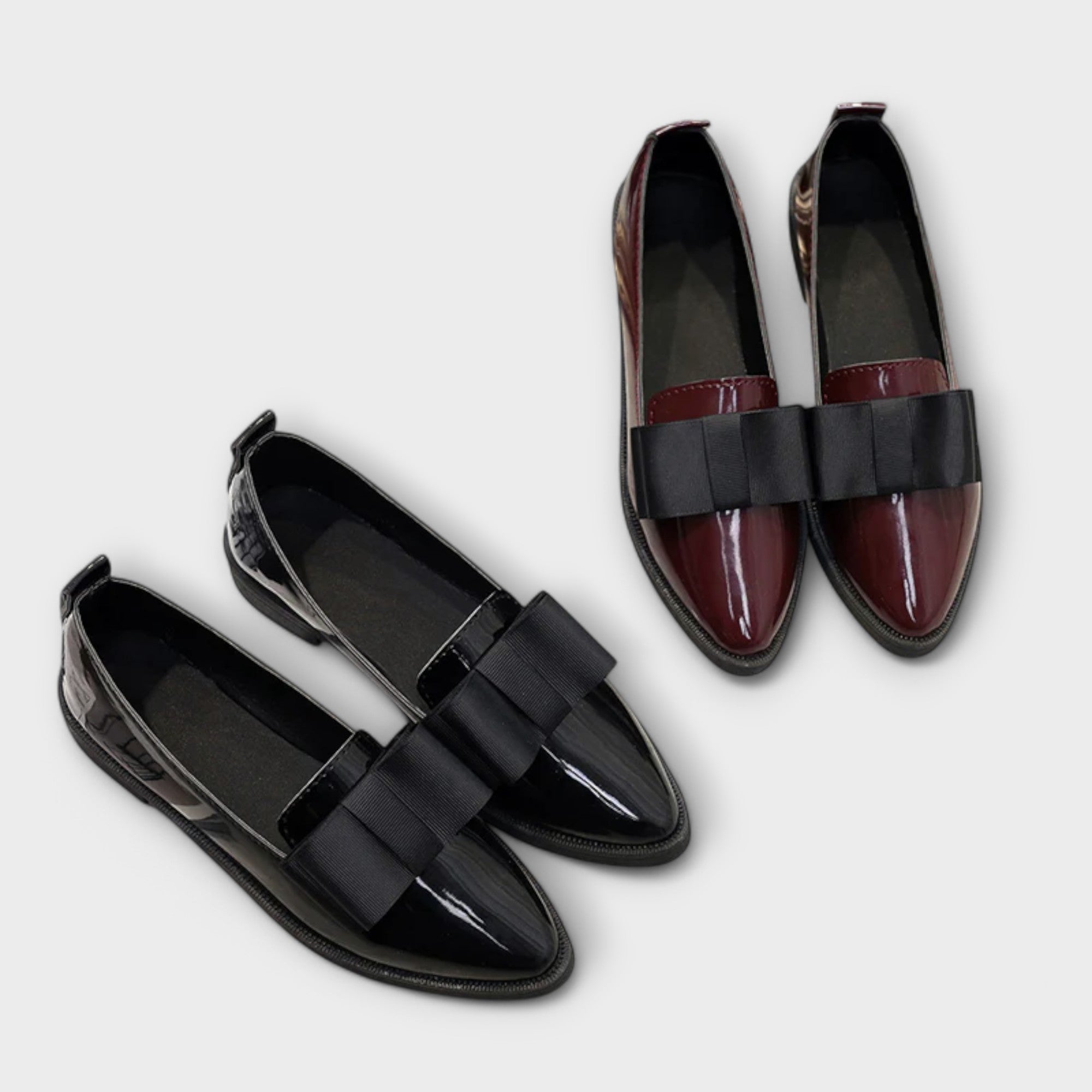 Francisca | Mocassins em Vermelho e Preto com Atitude, do 36 ao 42