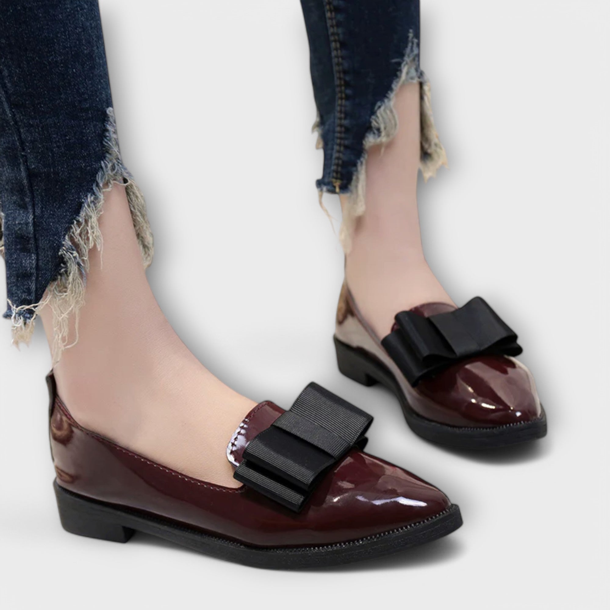 Francisca | Mocassins em Vermelho e Preto com Atitude, do 36 ao 42