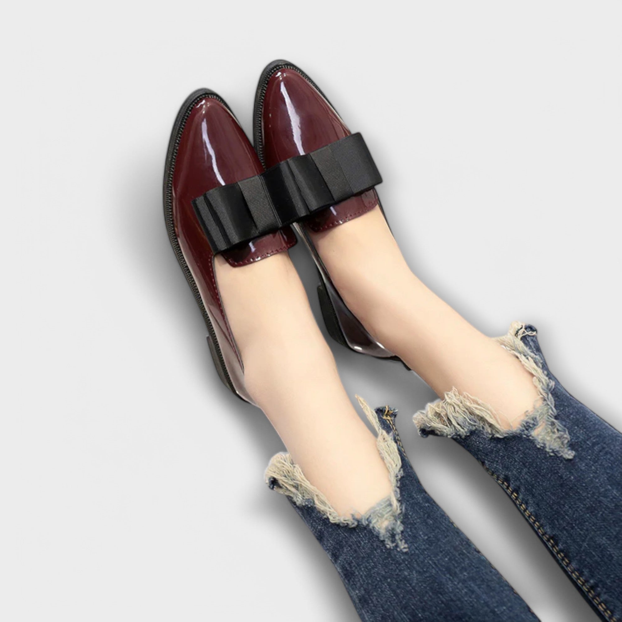 Francisca | Mocassins em Vermelho e Preto com Atitude, do 36 ao 42
