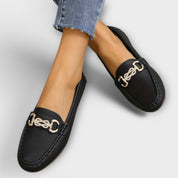 Cristina | Mocassins de Pele em Preto e Branco, do 36 ao 42