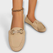 Cristina | Mocassins de Pele em Preto e Branco, do 36 ao 42