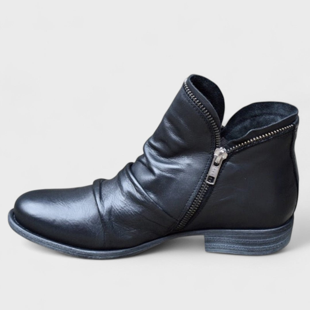 Zoe | Botas Ortopédicas Confortáveis em Violeta e Preto, do 35 ao 43