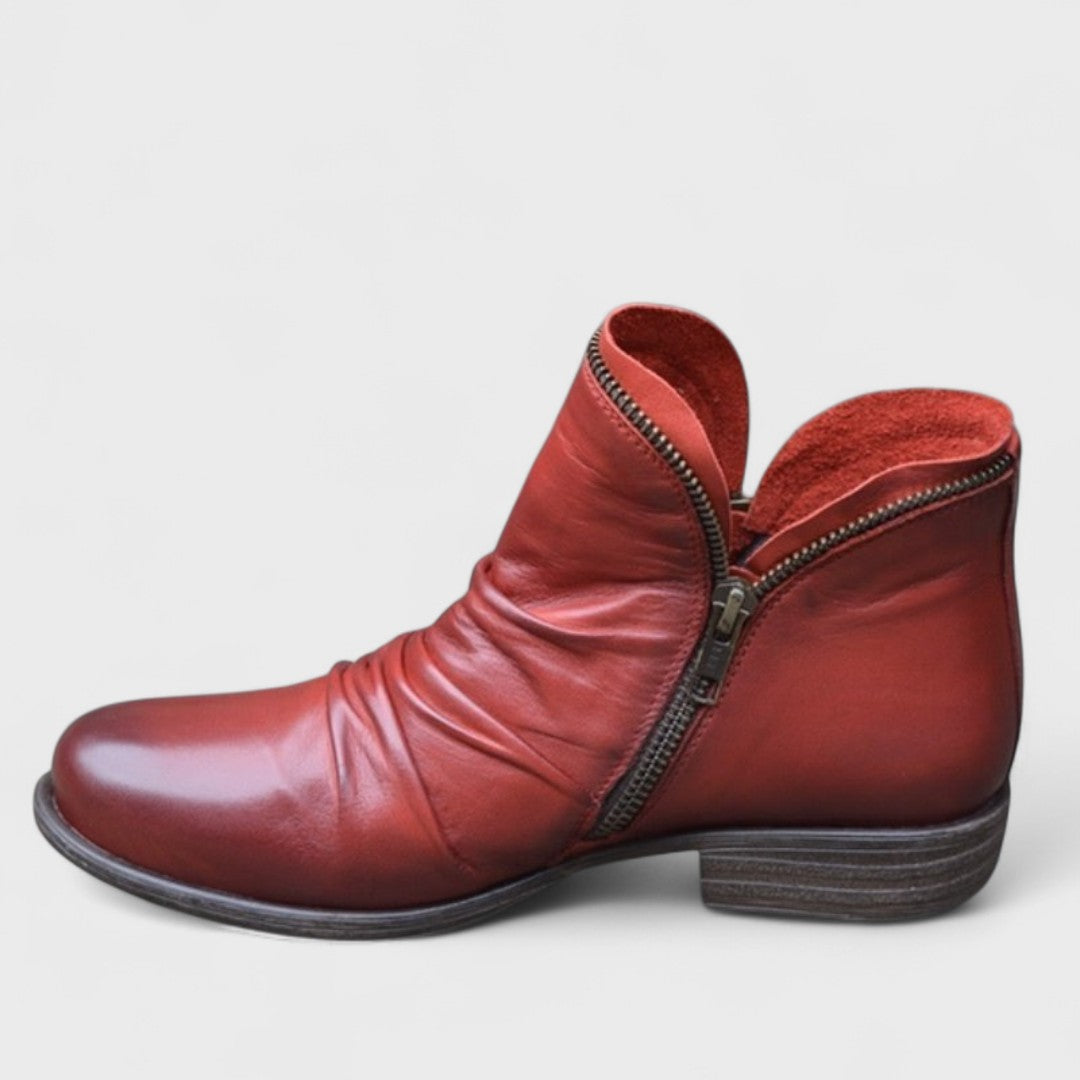 Zoe | Botas Ortopédicas Confortáveis em Violeta e Preto, do 35 ao 43