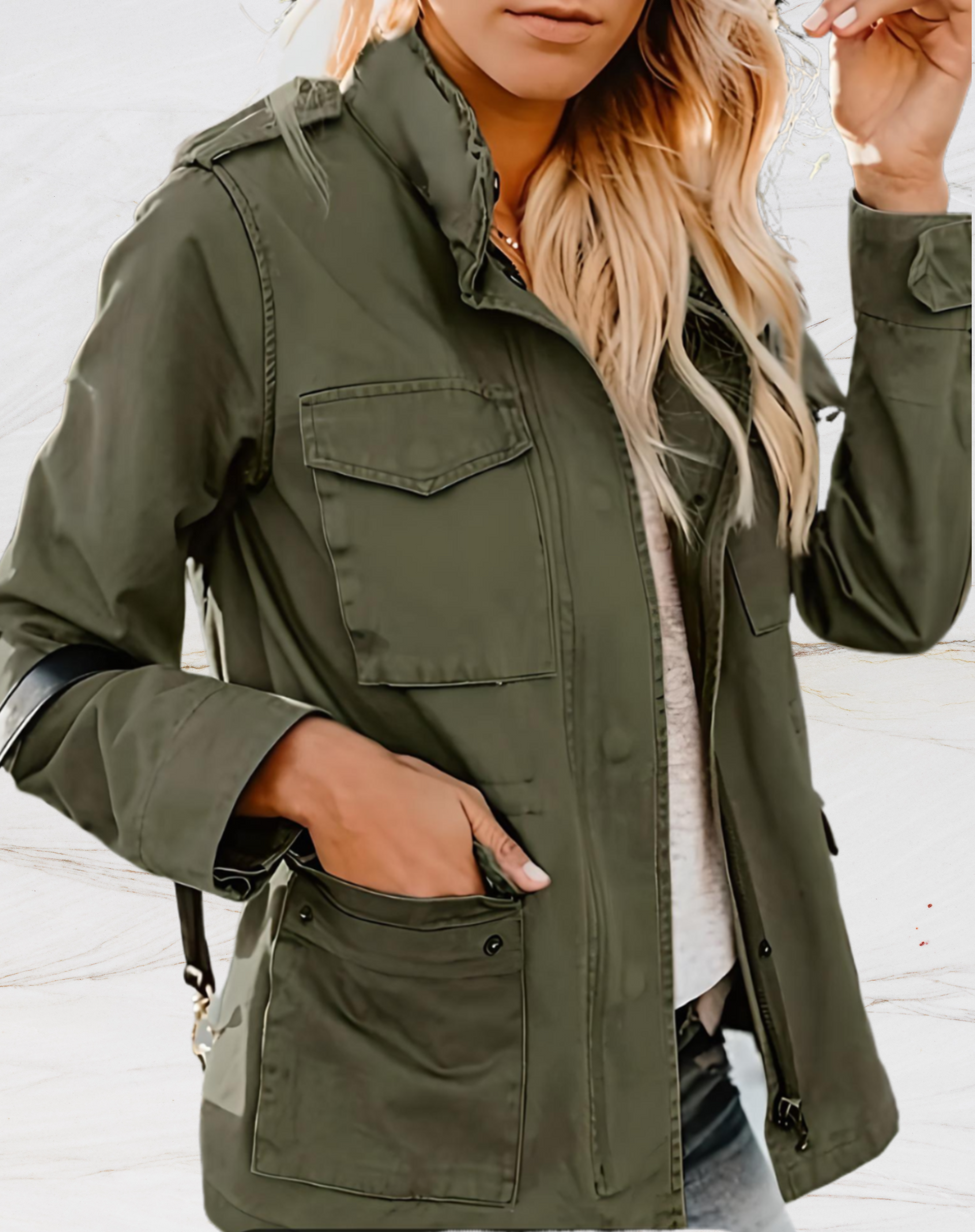 Thilde | Jaqueta utilitária casual elegante