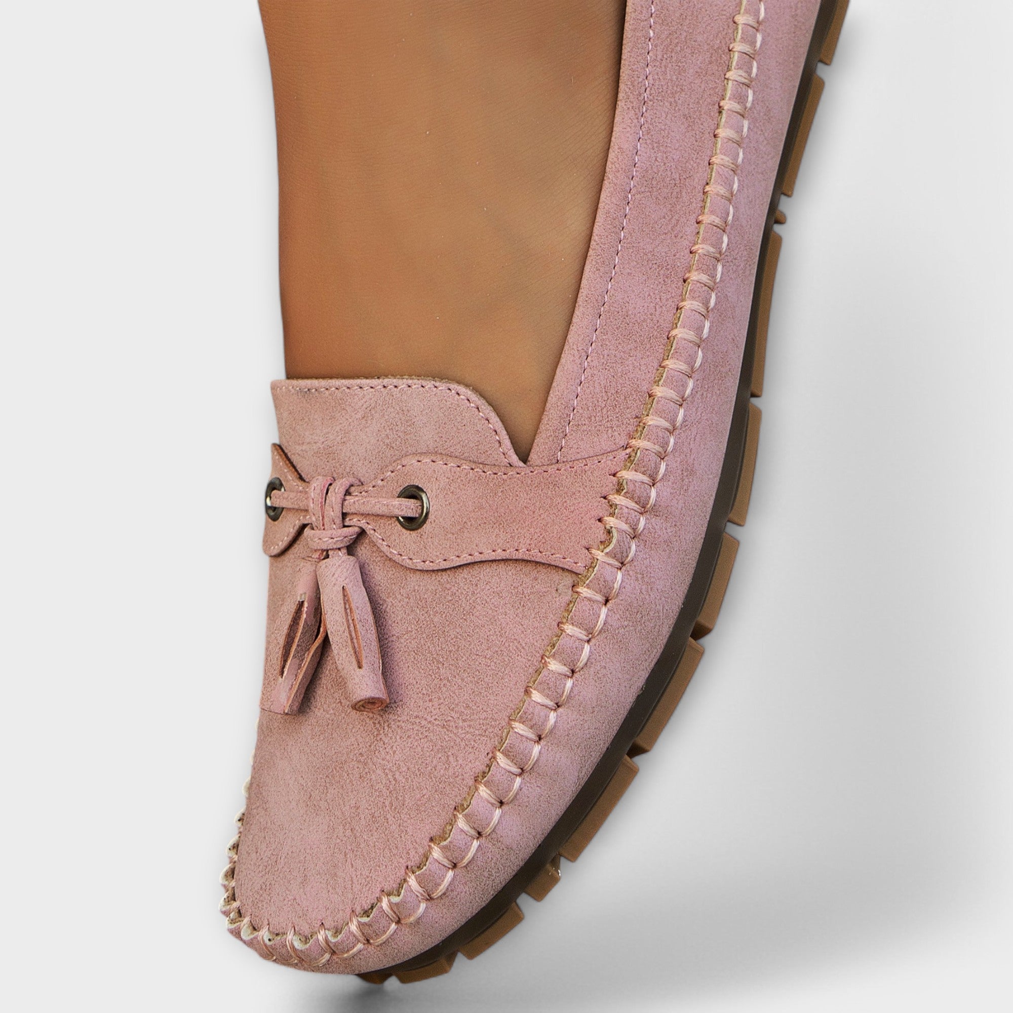 Teresa | Mocassins de Pele em Azul e Cinzento, do 36 ao 42