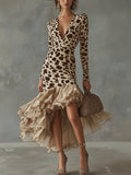 Carmen · Vestido de Mulher com estampado animal e volantes