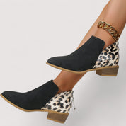 Julia | Botas de Camurça Elegantes em Caqui e Preto, do 36 ao 43
