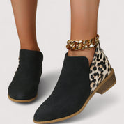 Julia | Botas de Camurça Elegantes em Caqui e Preto, do 36 ao 43