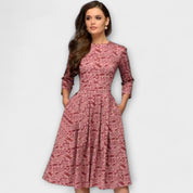 Carolina - Vestido elegante pelo joelho