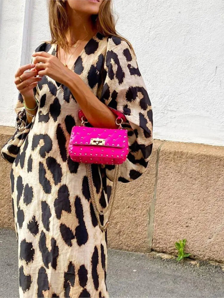 Lisa™ - Vestido com estampa de leopardo