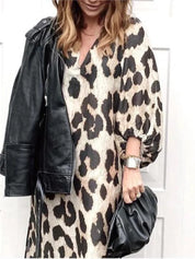 Lisa™ - Vestido com estampa de leopardo
