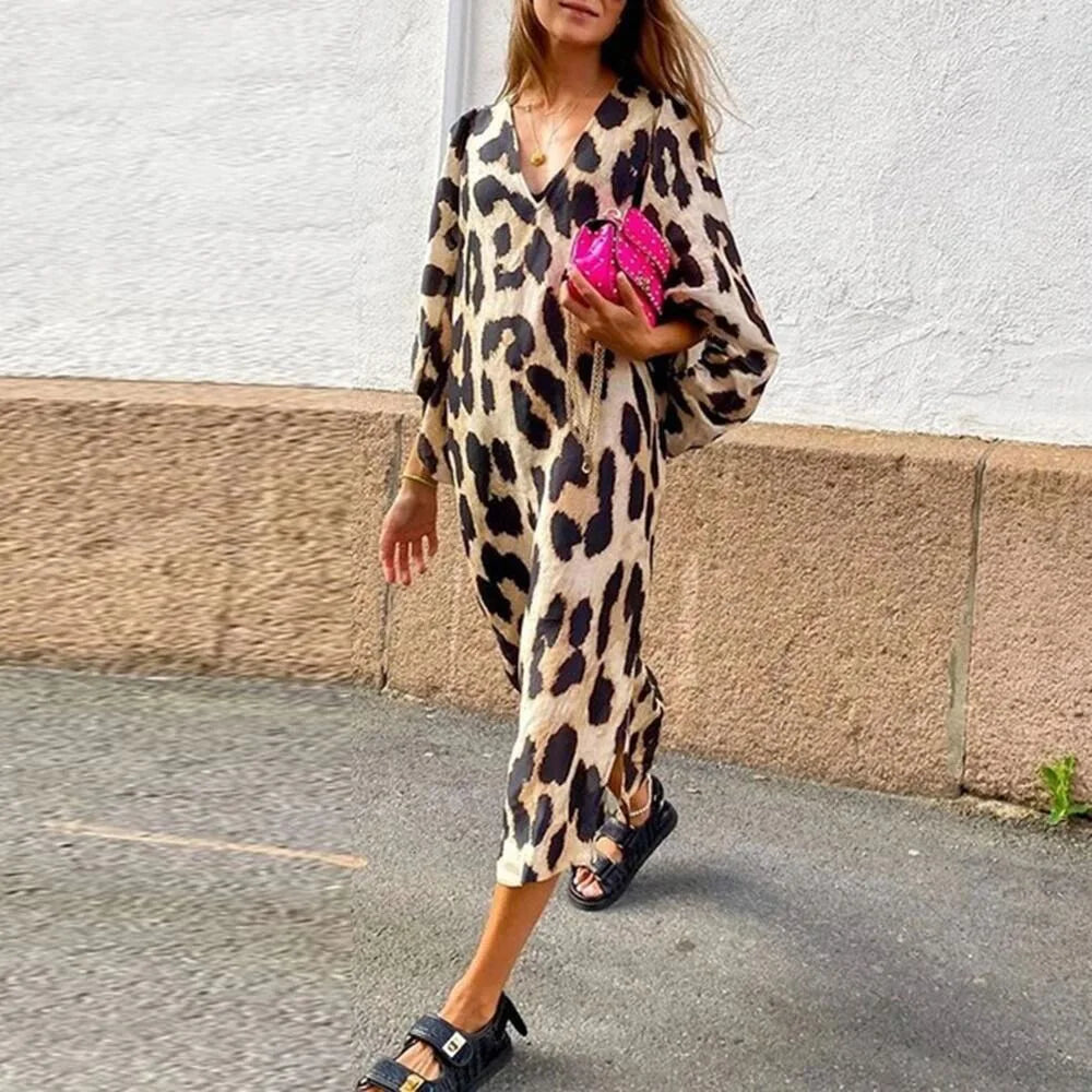 Lisa™ - Vestido com estampa de leopardo