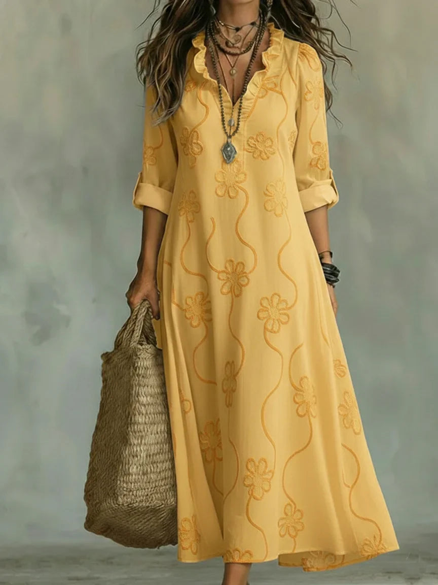 Bobbie - Vestido Maxi Floral para Dias de Verão para Mulher