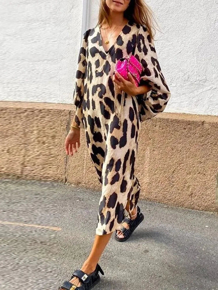 Lisa™ - Vestido com estampa de leopardo