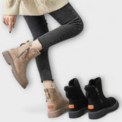 Daniela | Botas de Luxo e Conforto em Bege e Preto, do 35 ao 42