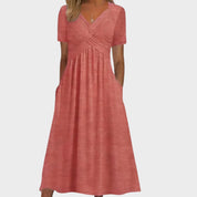 Teresa - Vestido confortável com decote em V