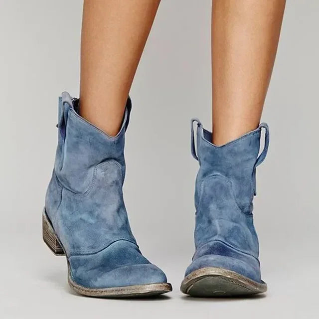 Francisca | Botas Cowboy Vintage em Castanho e Preto, do 35 ao 43