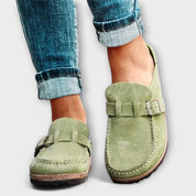 Catarina | Mocassins Ortopédicos em Púrpura e Verde, do 36 ao 42