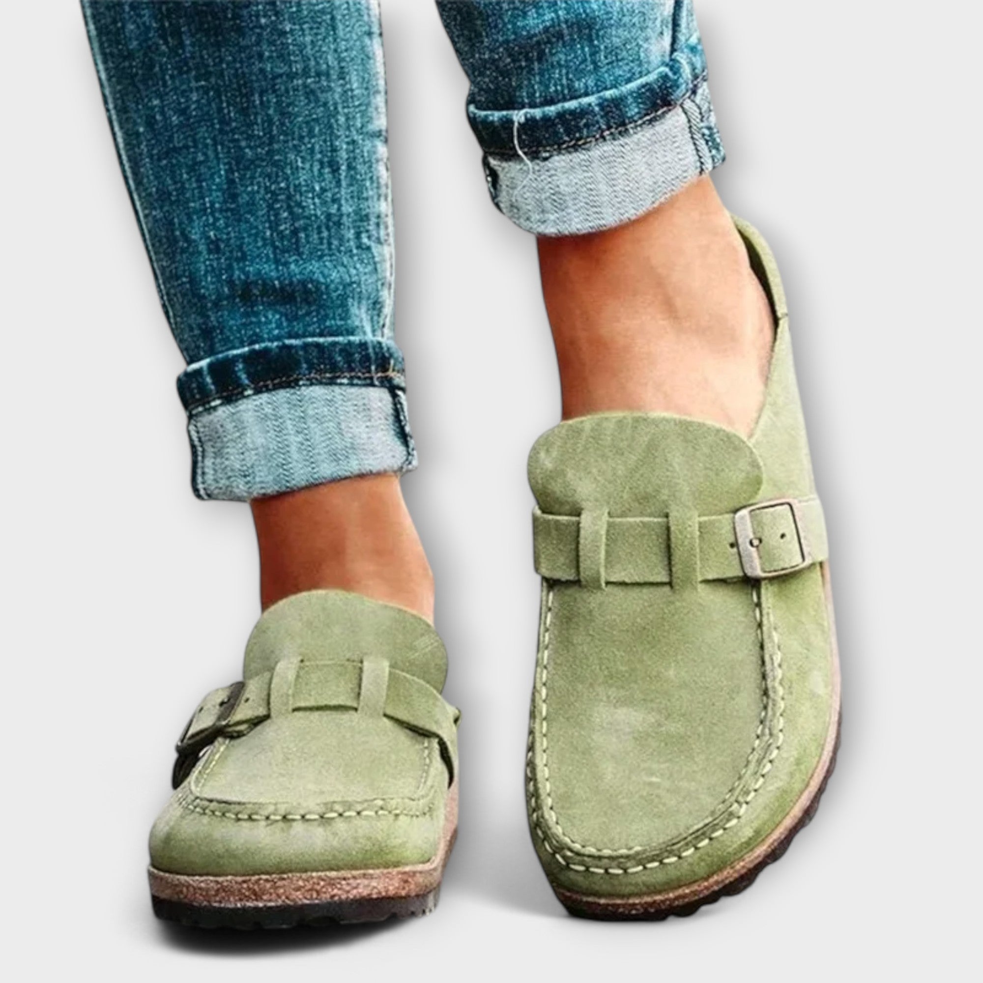 Catarina | Mocassins Ortopédicos em Púrpura e Verde, do 36 ao 42