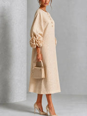 Rosalie | Vestido Floral Midi para Mulher