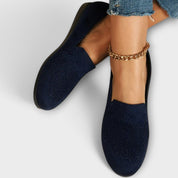 Rafaela | Mocassins Versáteis em Azul e Preto, do 36 ao 42