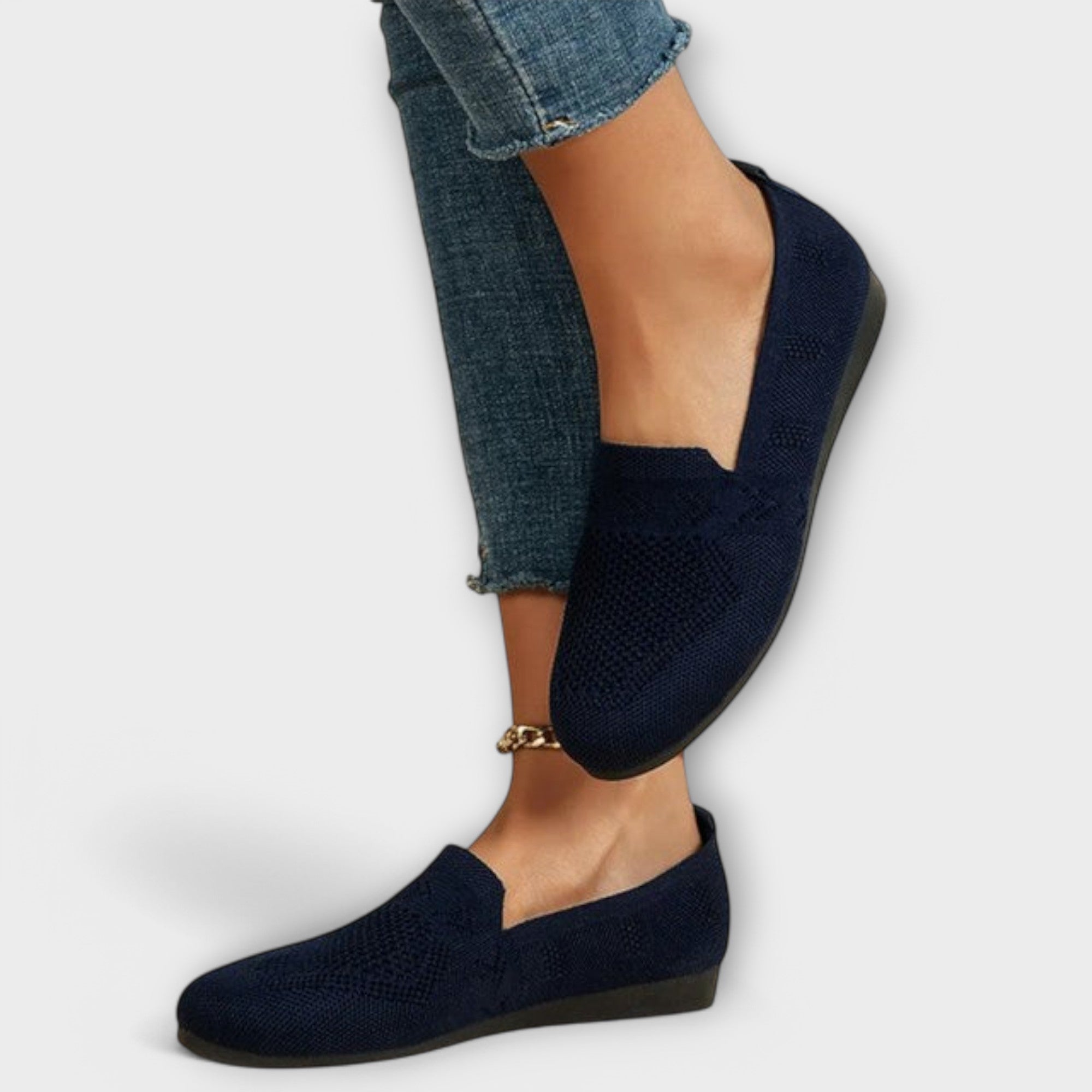 Rafaela | Mocassins Versáteis em Azul e Preto, do 36 ao 42