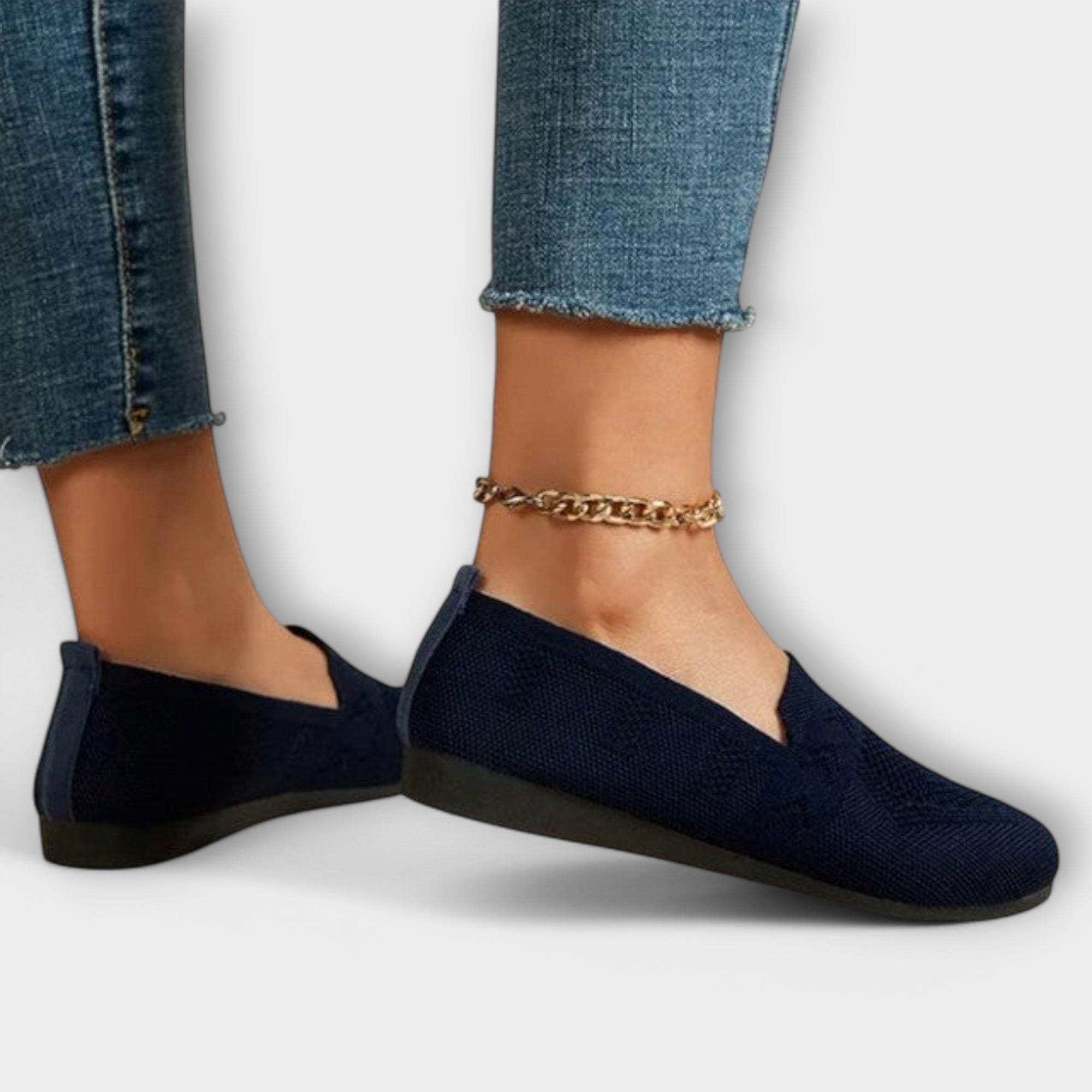 Rafaela | Mocassins Versáteis em Azul e Preto, do 36 ao 42