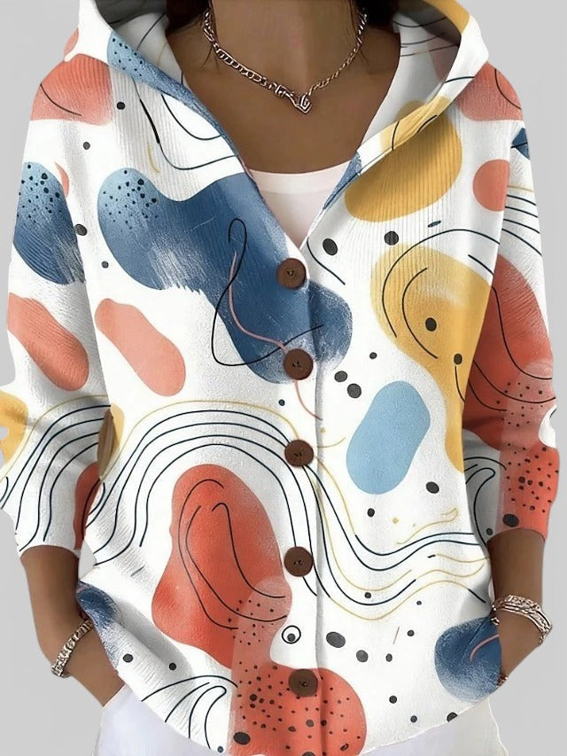 Carmen | Cardigan longo artístico e quente para Mulher