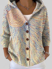 Carmen | Cardigan longo artístico e quente para Mulher