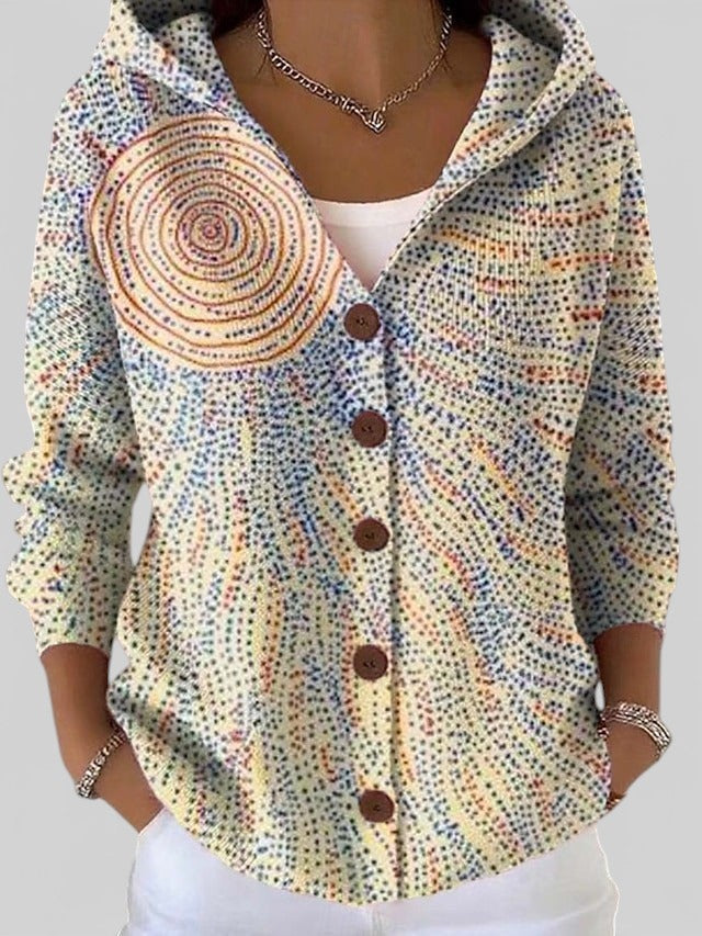 Carmen | Cardigan longo artístico e quente para Mulher