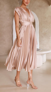 Maria - Vestido plissado elegante