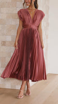 Maria - Vestido plissado elegante