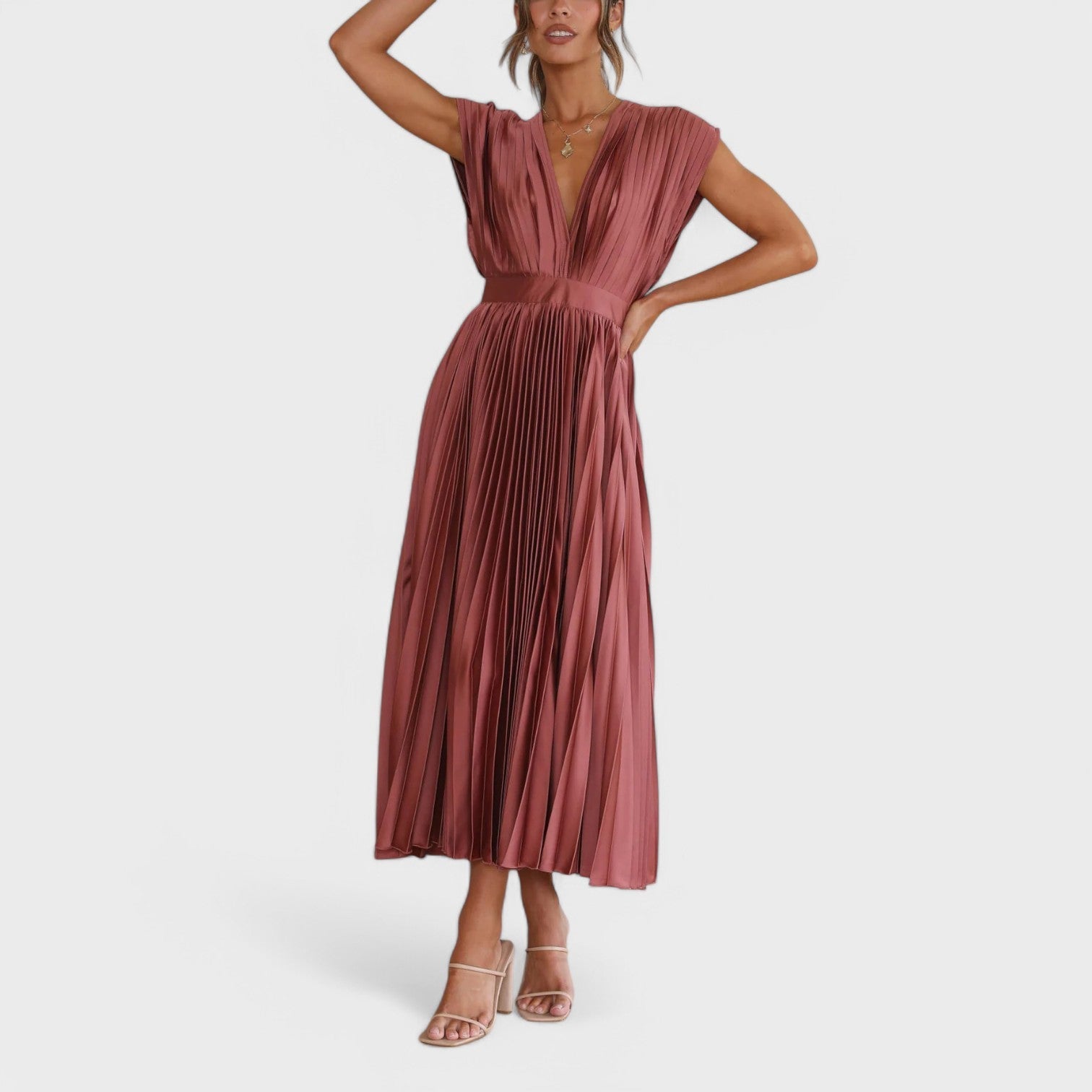 Paula - Vestido plissado elegante