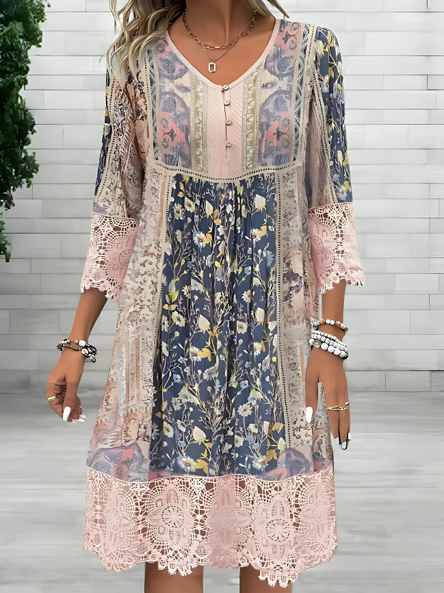 Tamara | Vestido luxuoso boêmio esvoaçante
