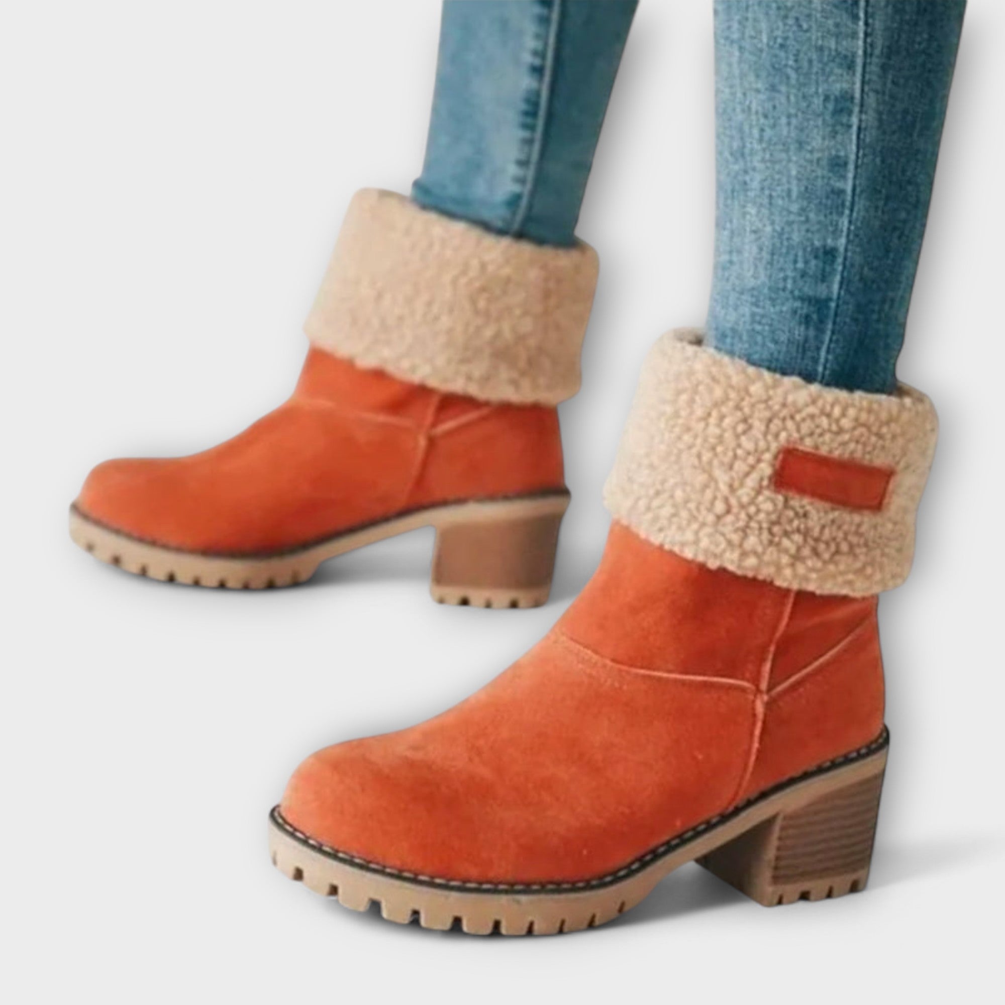 Beatriz | Botas Femininas de Elegância em Laranja e Caqui, do 35 ao 43