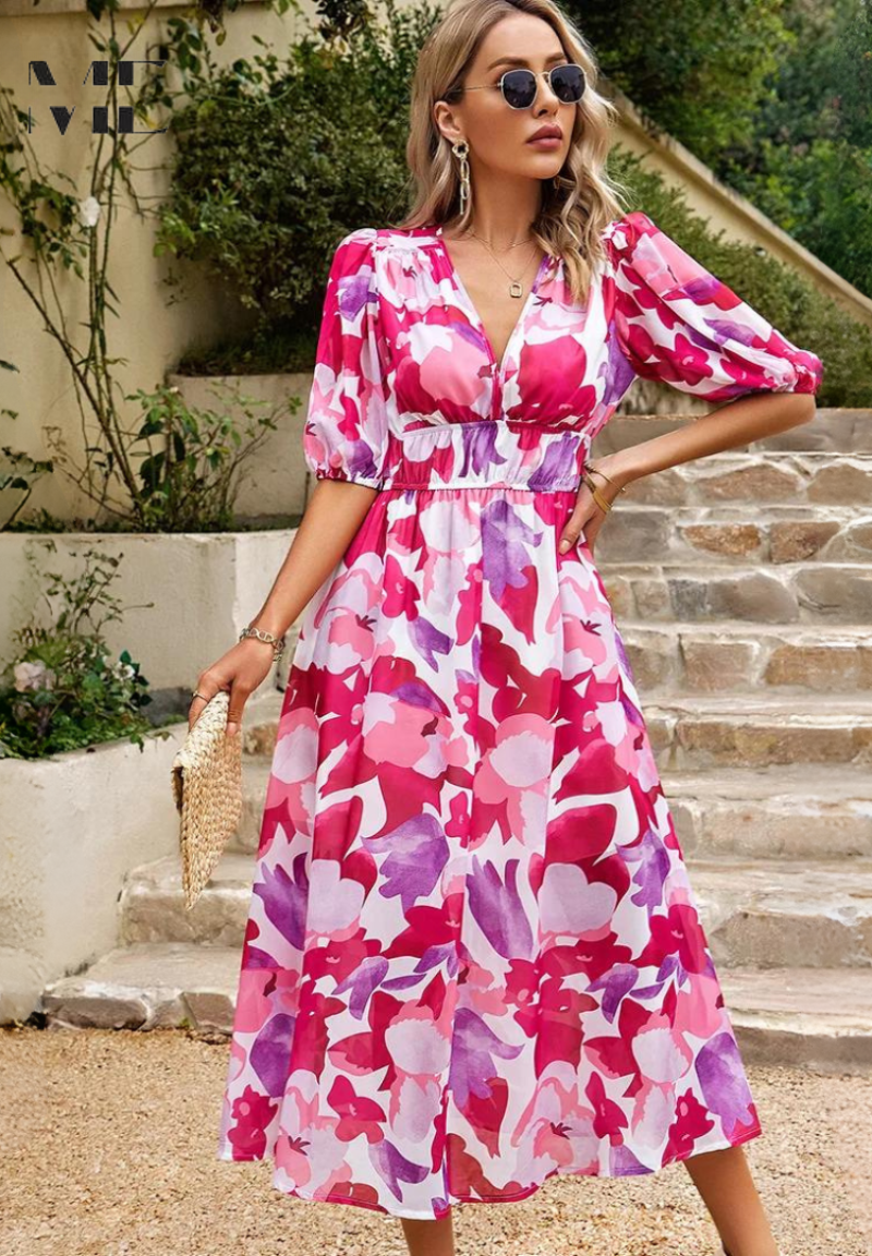 Danielle | Vestido Midi Luxuoso e Atemporal (Quase esgotado)