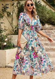 Danielle | Vestido Midi Luxuoso e Atemporal (Quase esgotado)