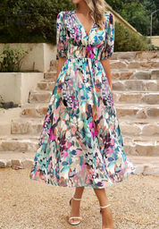 Danielle | Vestido Midi Luxuoso e Atemporal (Quase esgotado)