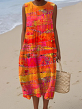 Faye | Vestido de verão leve e sem mangas para Mulher
