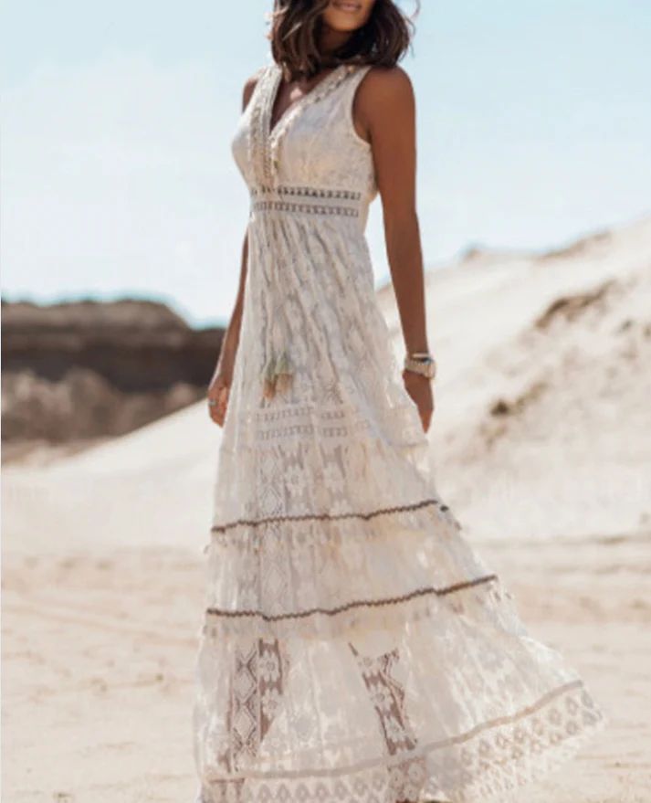 Nina | Vestido boêmio luxuoso
