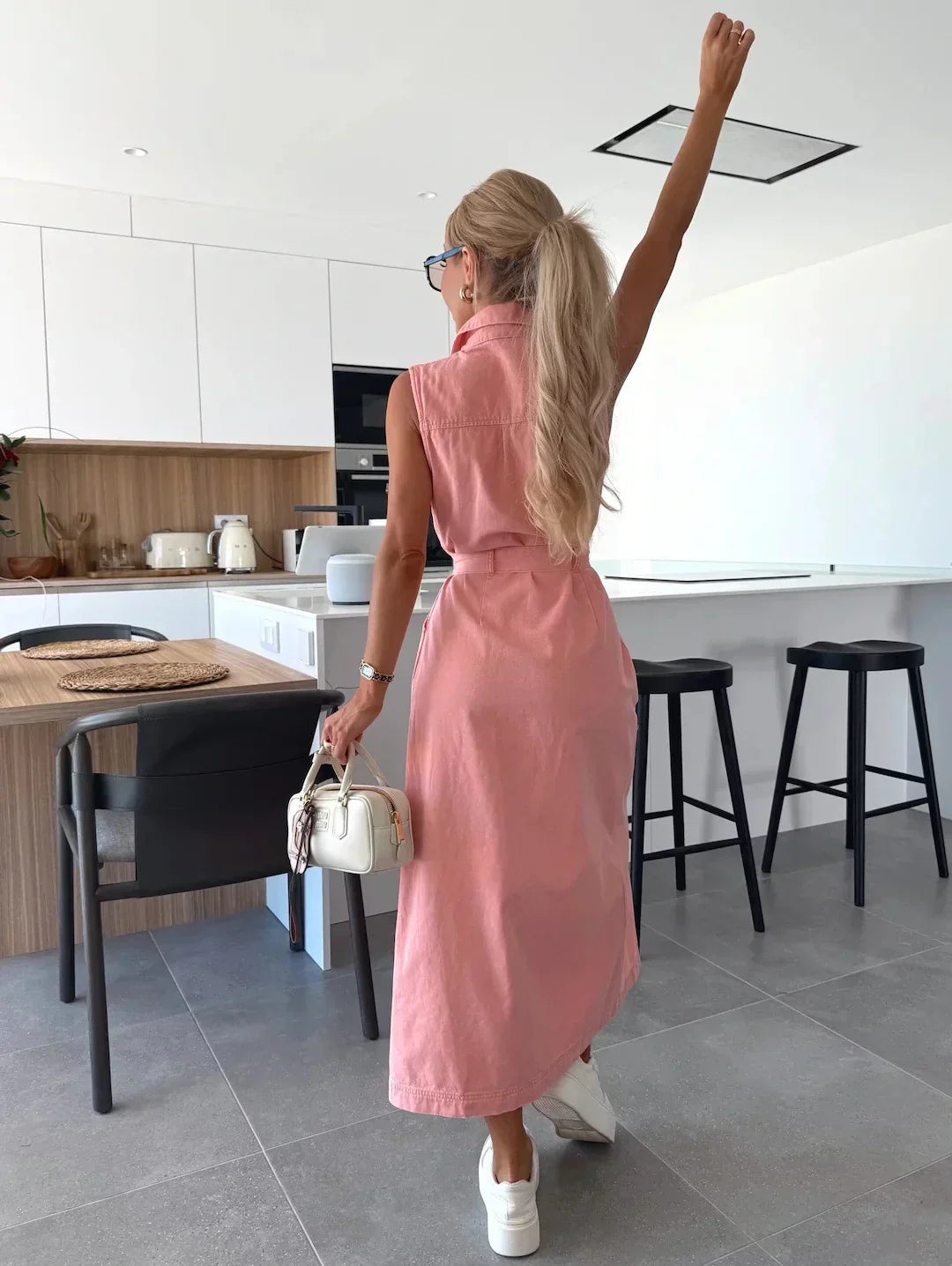 Isabelle | Vestido Maxi de Denim para Mulher
