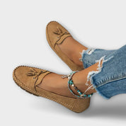 Teresa | Mocassins de Pele em Azul e Cinzento, do 36 ao 42