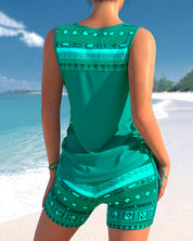 Márcia - Tankini com estampado geométrico