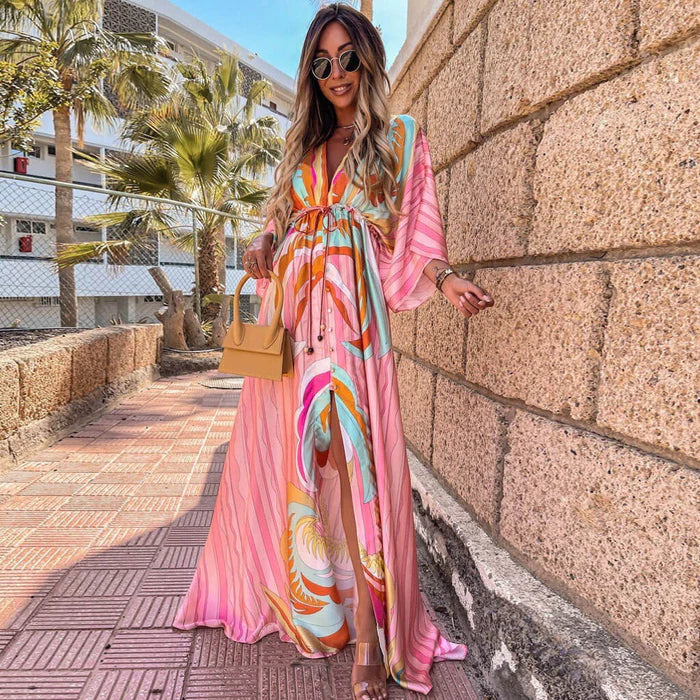 Daria - Vestido Kaftan de Férias para Mulher