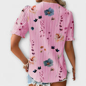 Bruna - Blusa elegante com um decote pontiagudo